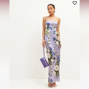 Reformation Frankie Silk Dress